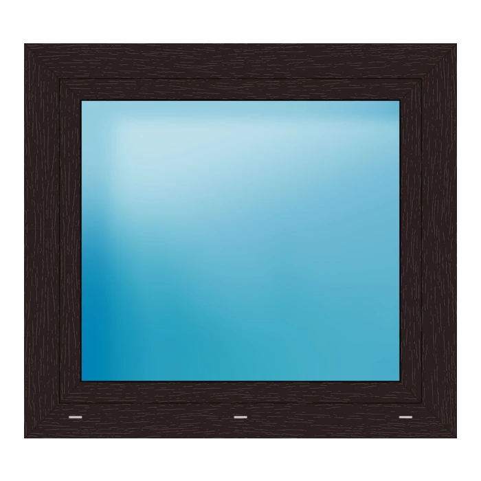 Fenster 97x88.5 cm Braun genarbt