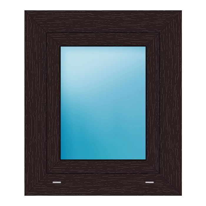 Fenster 56x66 cm Braun genarbt