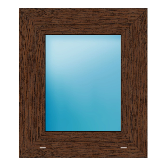Fenster 62x72 cm Nussbaum genarbt