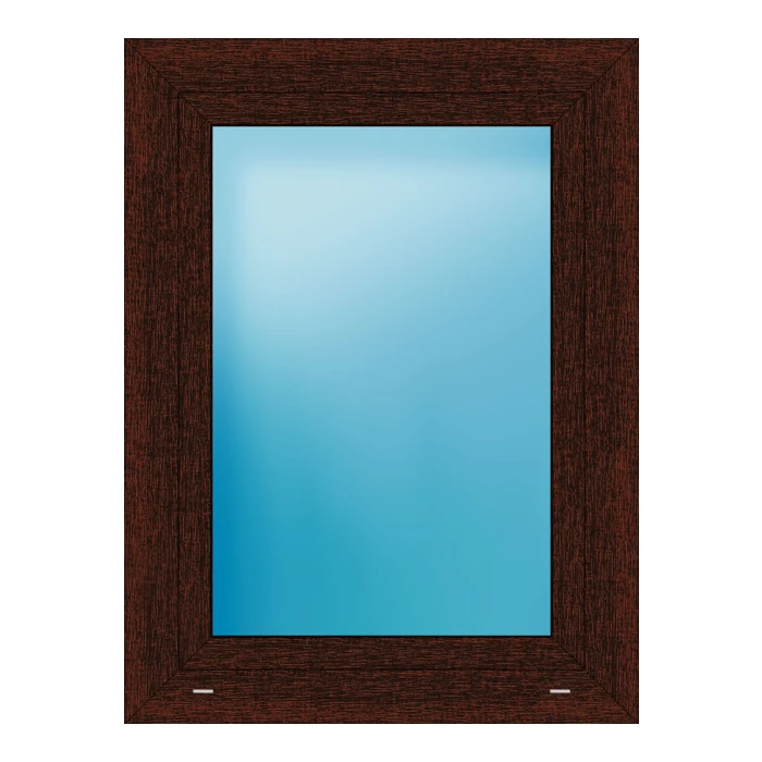 Fenster 75x100 cm Mahagoni genarbt