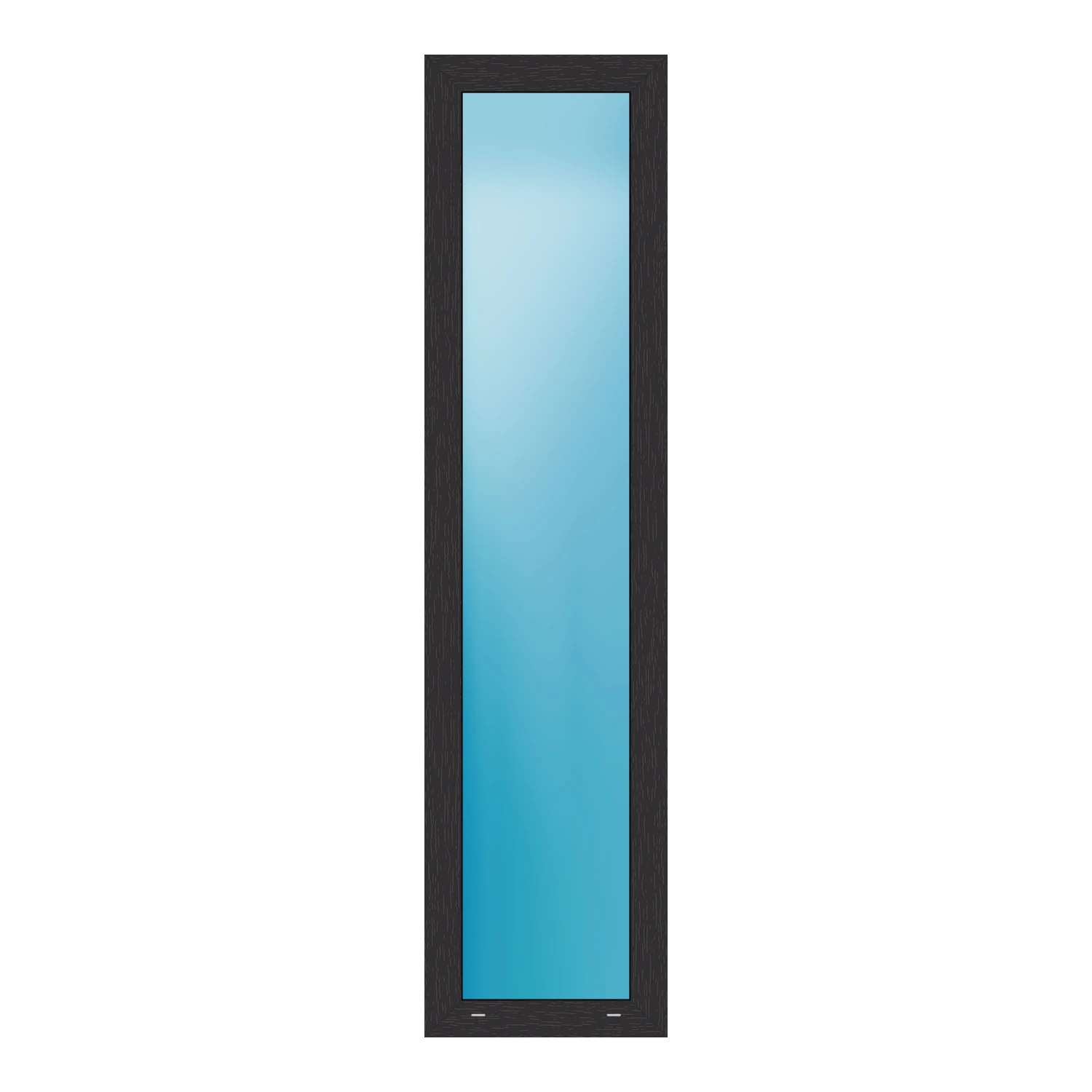 Festverglasung 52x210 cm Anthrazit genarbt