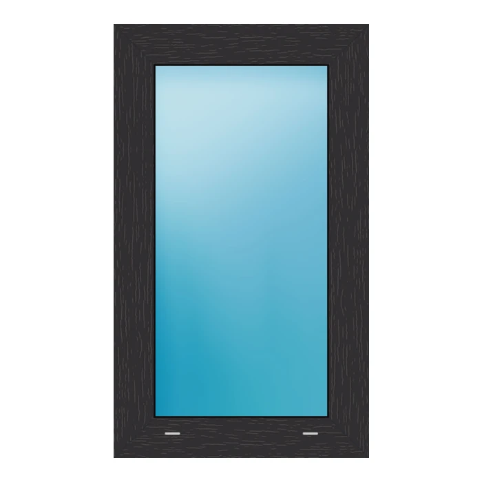 Festverglasung 50x85 cm Anthrazit genarbt