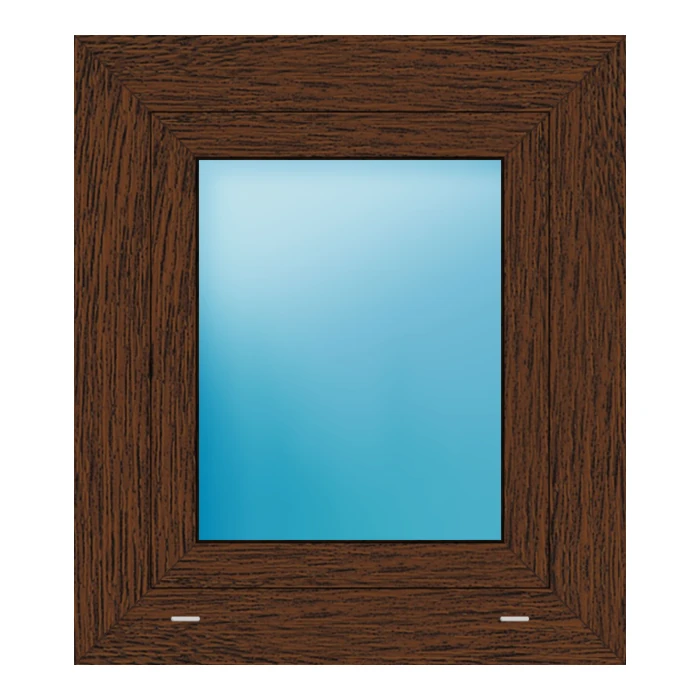 Fenster 57x65 cm Nussbaum genarbt