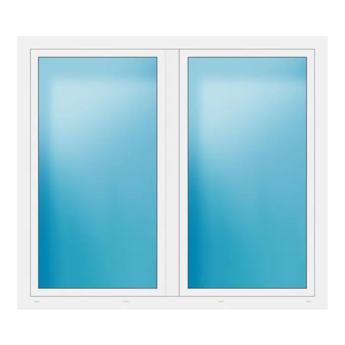 Zweiflügeliges Fenster 186x164 cm Weiß