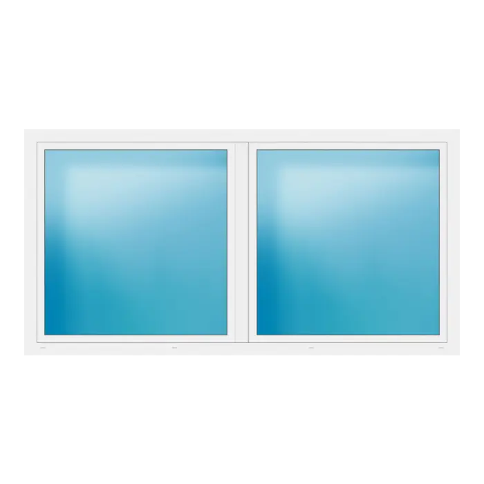 Zweiflügeliges Fenster 270x140 cm Weiß