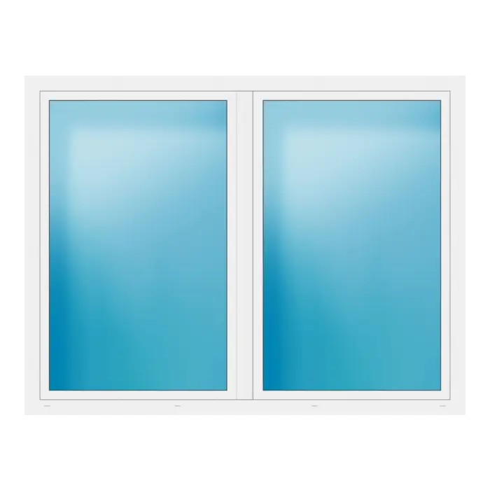 Zweiflügeliges Fenster 226x174 cm Weiß