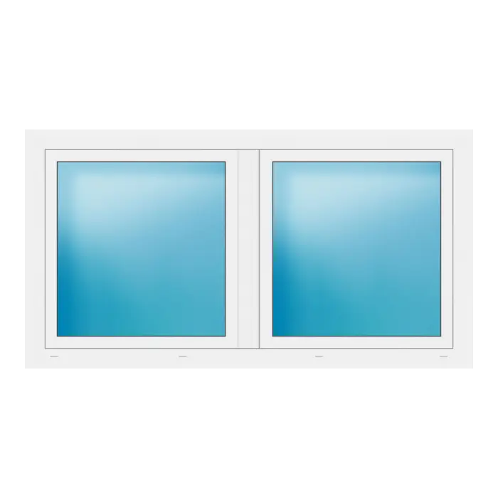 Zweiflügeliges Fenster 176x94 cm Weiß