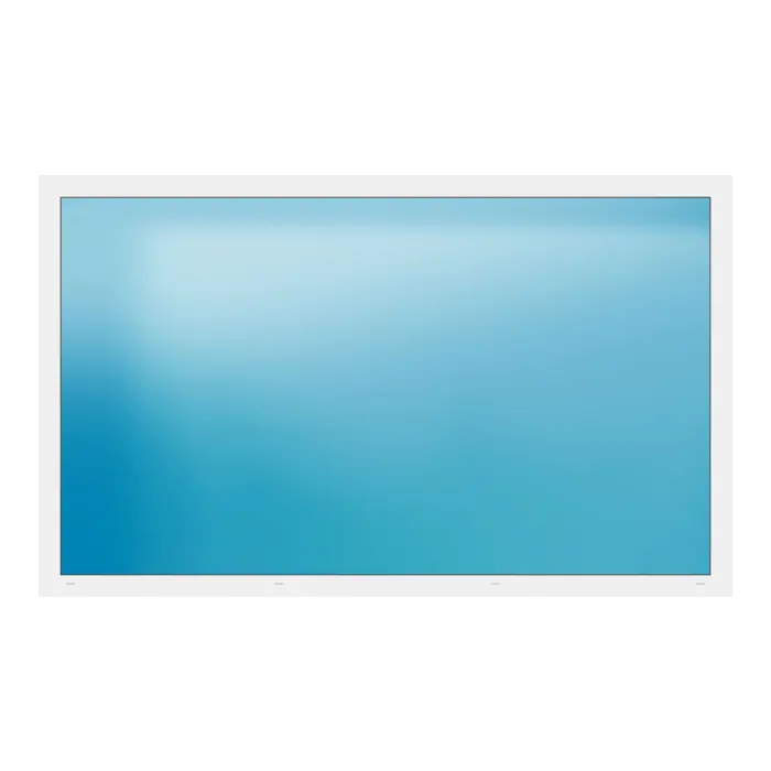 Festverglasung 250x152 cm Weiß