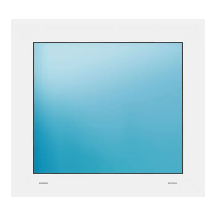 Festverglasung 68x62 cm Weiß