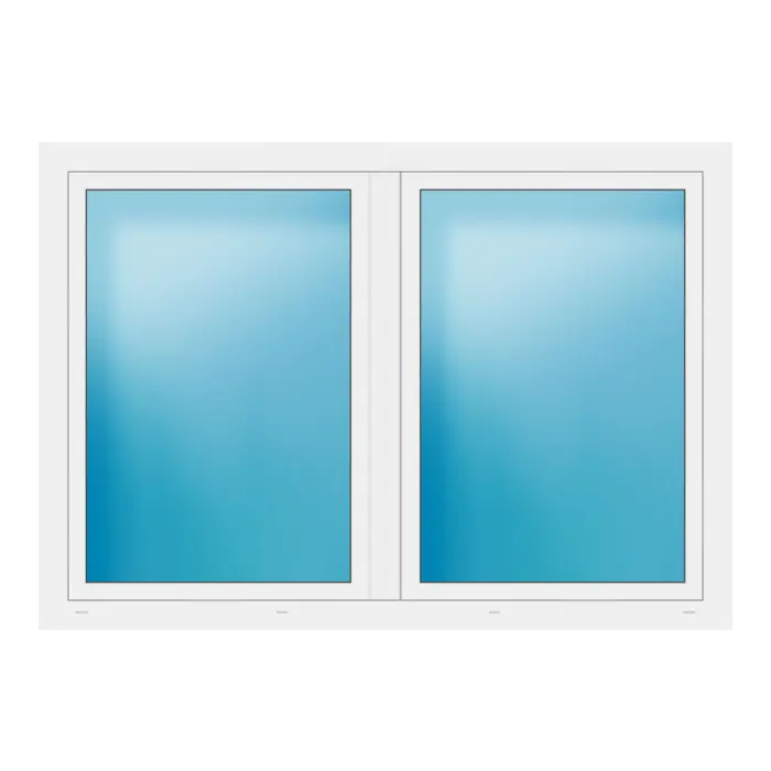 Zweiflügeliges Fenster 185x130 cm Weiß