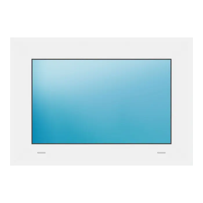 Festverglasung 67x47 cm Weiß