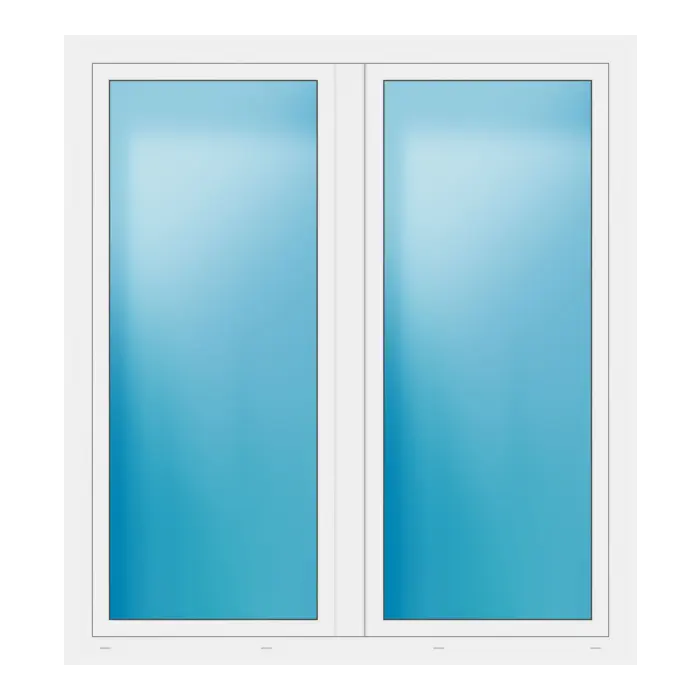 Zweiflügeliges Fenster 160x176 cm Weiß