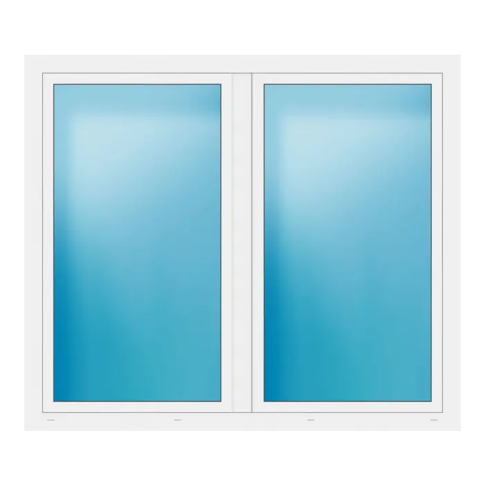 Zweiflügeliges Fenster 188x162 cm Weiß