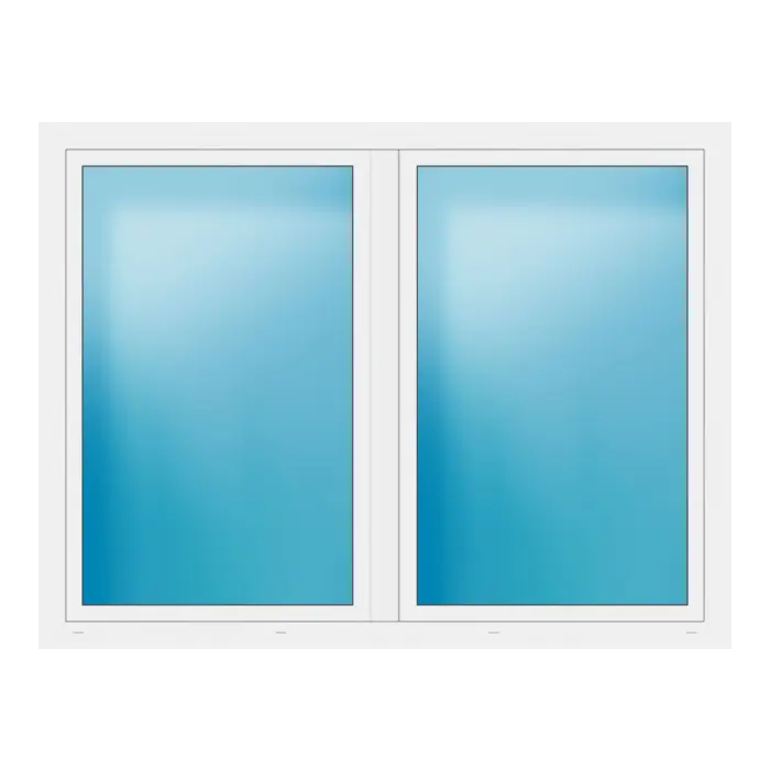 Zweiflügeliges Fenster 200x152 cm Weiß