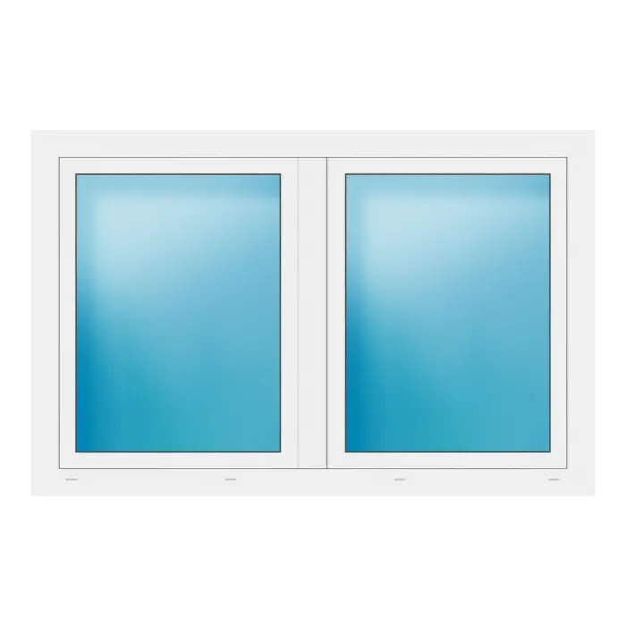 Zweiflügeliges Fenster 160x104 cm Weiß