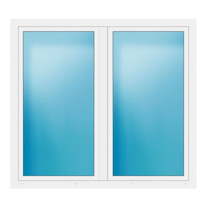 Zweiflügeliges Fenster 184x168 cm Weiß