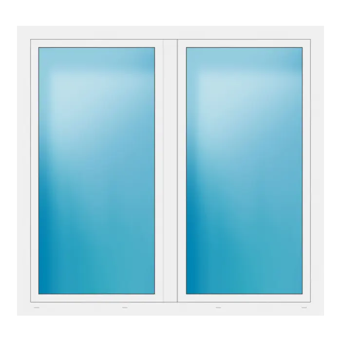 Zweiflügeliges Fenster 180x170 cm Weiß