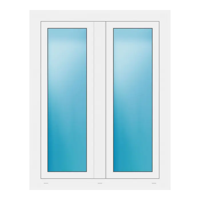 Zweiflügeliges Fenster 98x125 cm Weiß