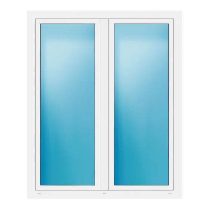 Zweiflügeliges Fenster 148x180 cm Weiß