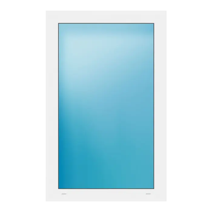 Festverglasung 76x120 cm Weiß