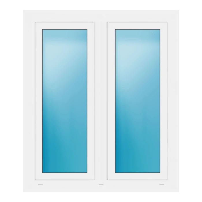 Zweiflügeliges Fenster 103x120 cm Weiß