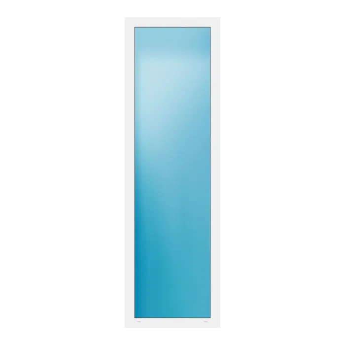 Festverglasung 77x250 cm Weiß