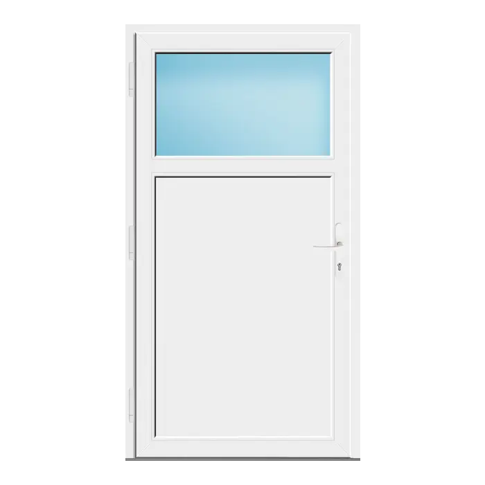 Nebeneingangstür 100x186 cm Golden Oak genarbt 1/3 Glas