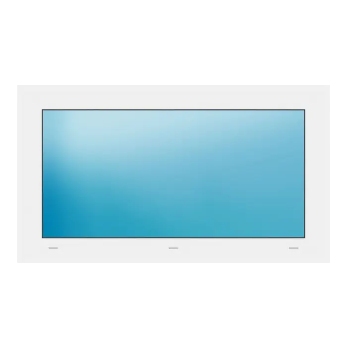 Festverglasung 100x57 cm Weiß