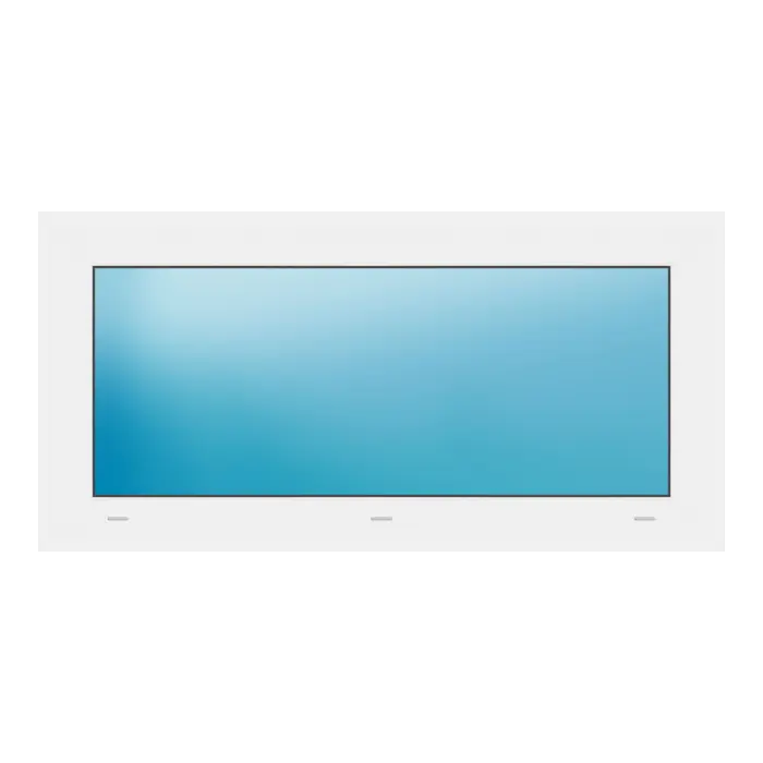 Festverglasung 99x49 cm Weiß