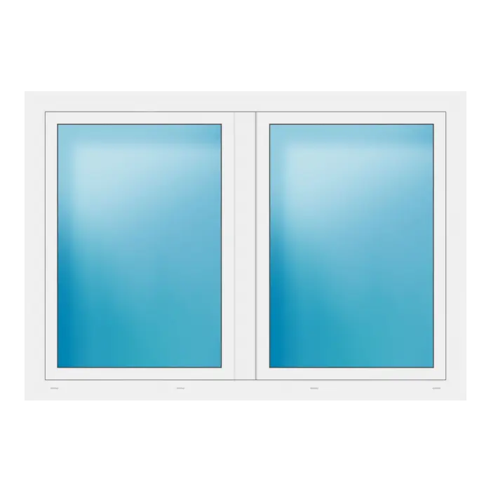 Zweiflügeliges Fenster 170x119 cm Weiß