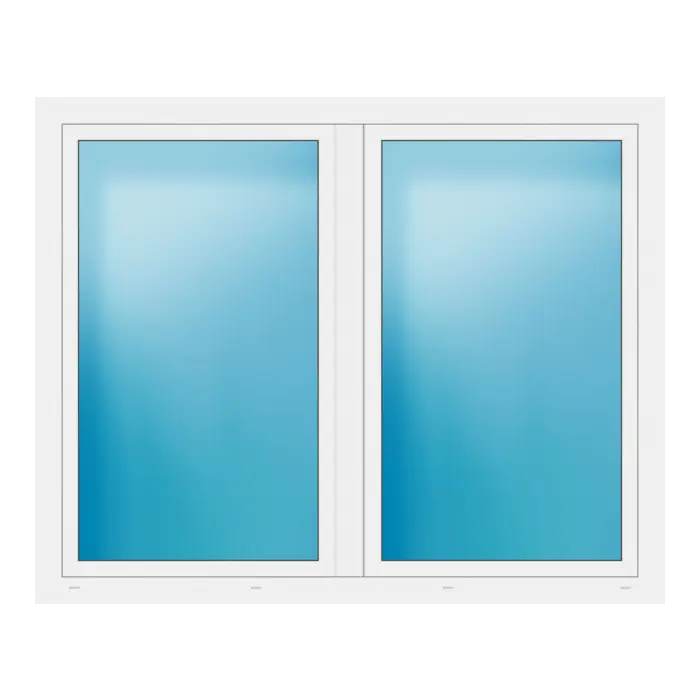 Zweiflügeliges Fenster 184x148 cm Weiß