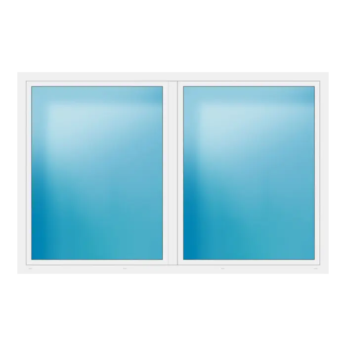 Zweiflügeliges Fenster 278x180 cm Weiß