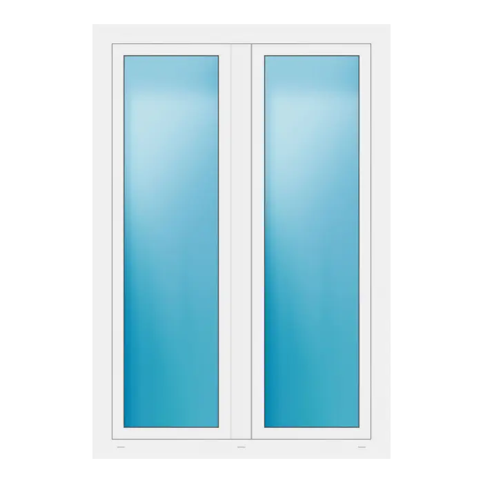 Zweiflügeliges Fenster 120x175 cm Weiß
