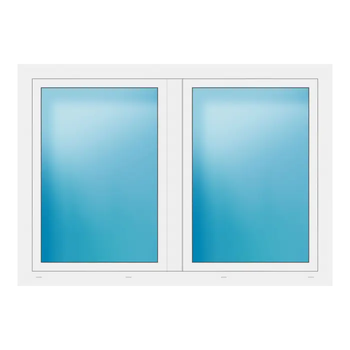 Zweiflügeliges Fenster 169x119 cm Weiß