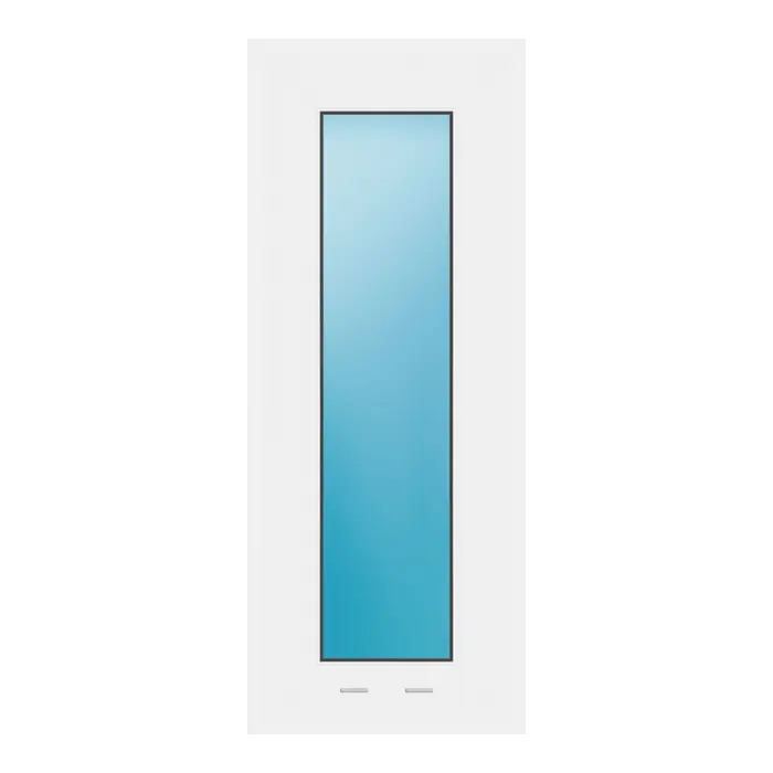 Festverglasung 30x75 cm Weiß