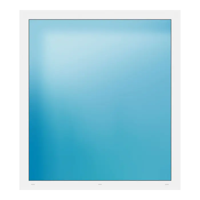 Festverglasung 136x152 cm Weiß