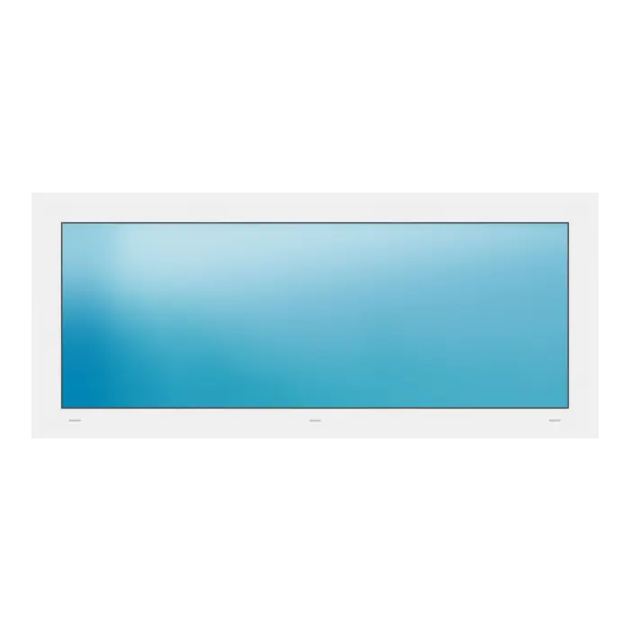 Festverglasung 150x65 cm Weiß