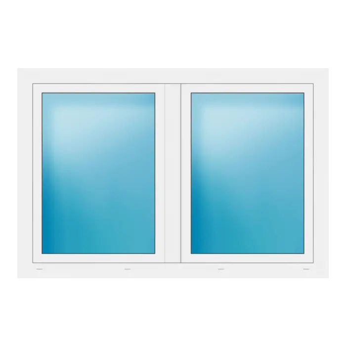 Zweiflügeliges Fenster 160x108 cm Weiß