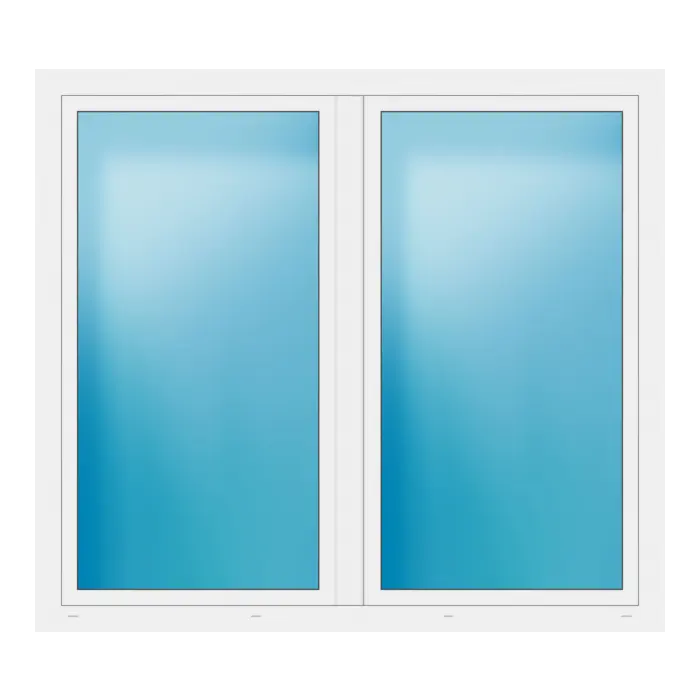 Zweiflügeliges Fenster 188x168 cm Weiß