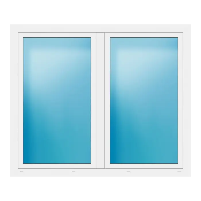 Zweiflügeliges Fenster 176x148 cm Weiß