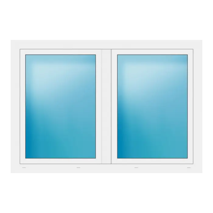 Zweiflügeliges Fenster 164x114 cm Weiß