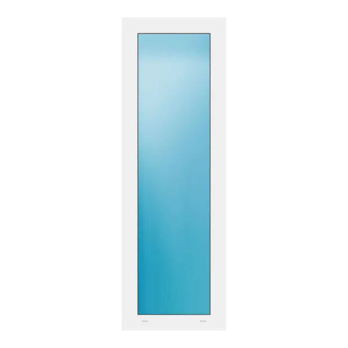Festverglasung 52x156 cm Weiß