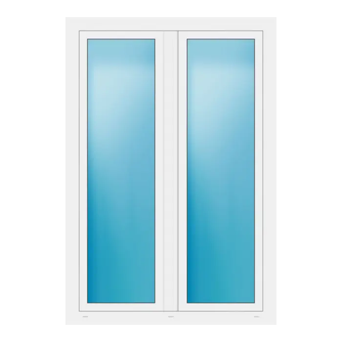 Zweiflügeliges Fenster 122x178 cm Weiß
