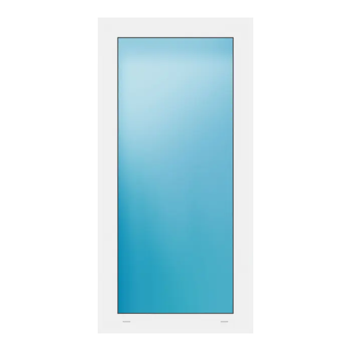 Festverglasung 62x126 cm Weiß
