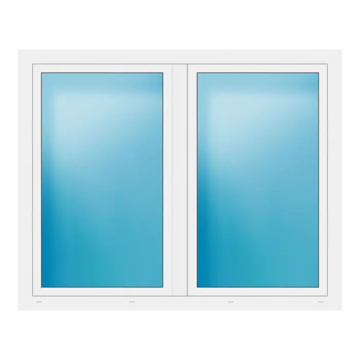 Zweiflügeliges Fenster 176x142 cm Weiß