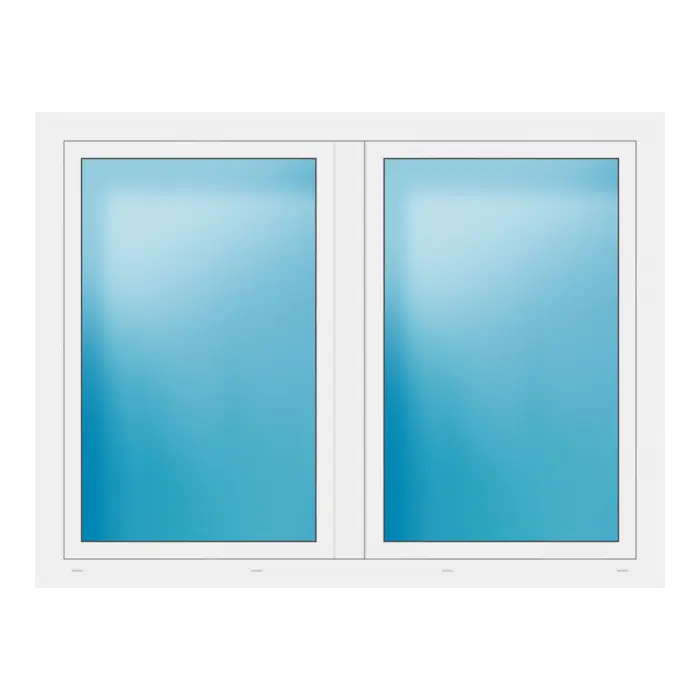 Zweiflügeliges Fenster 172x130 cm Weiß