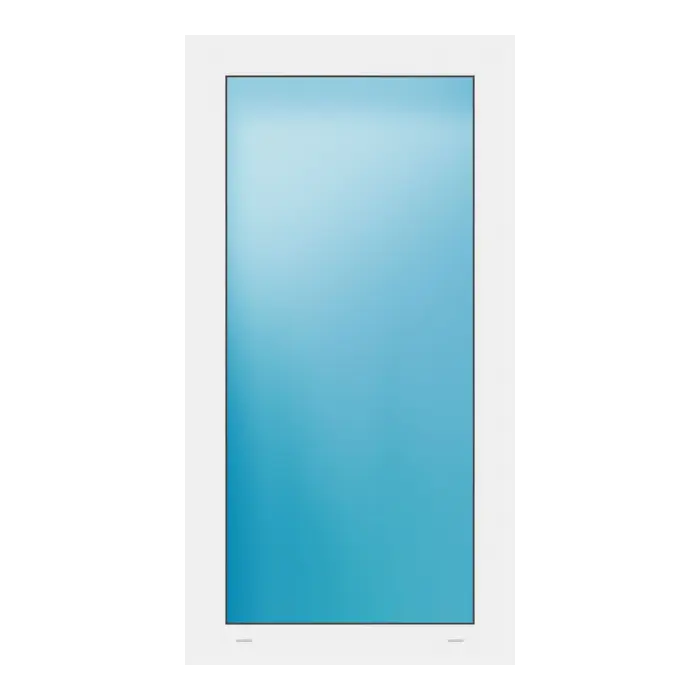 Festverglasung 64x122 cm Weiß