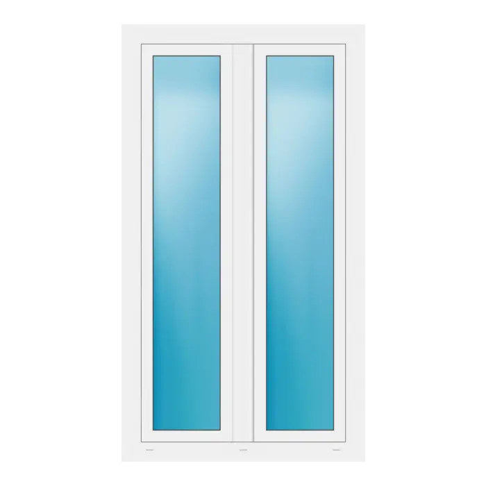 Zweiflügeliges Fenster 98x176 cm Weiß