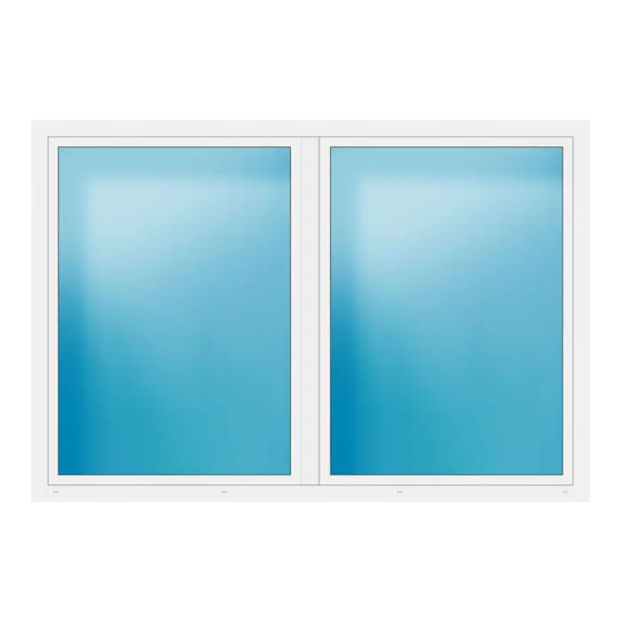 Zweiflügeliges Fenster 260x178 cm Weiß