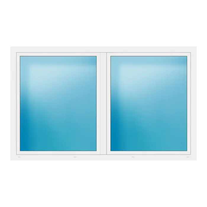 Zweiflügeliges Fenster 245x150 cm Weiß